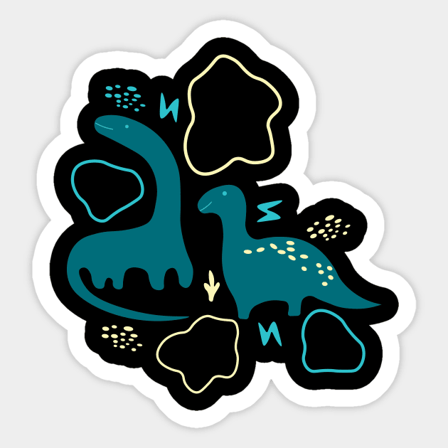 Cute dinosaur Sticker by novaya